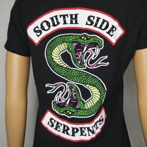 Ripple Junction Riverdale South Side Serpents Graphic Tee T Shirt Black Medium